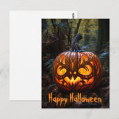 Glückliche Halloween-Kürbislaterne Pumpkins Postkarte (Vorne/Hinten)