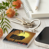 Glückliche Halloween-Kürbislaterne Pumpkins Schlüsselanhänger (Vorderseite rechts)