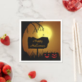 Glückliche Halloween-Kürbislaterne Pumpkins Serviette (Beispiel)