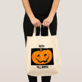 Glückliche Halloween-Kürbistrick- oder Tragetasche (Vorderseite (Produkt))