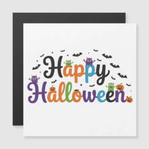 Glückliche Halloween-Monster Magnetkarte
