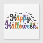 Glückliche Halloween-Monster Magnetkarte (Vorderseite)