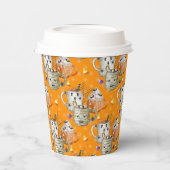 Glückliche Halloween-Mummy-Tasse Pappbecher (Links)