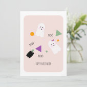 Glückliche Halloween-Niedliche Geistersprinklerkar (Stehend Vorderseite)