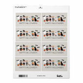 Glückliche Halloween-niedliche Kinder in Kostümen (Vorne)