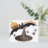 Glückliche Halloween-Postkarten Postkarte (Stehend Vorderseite)