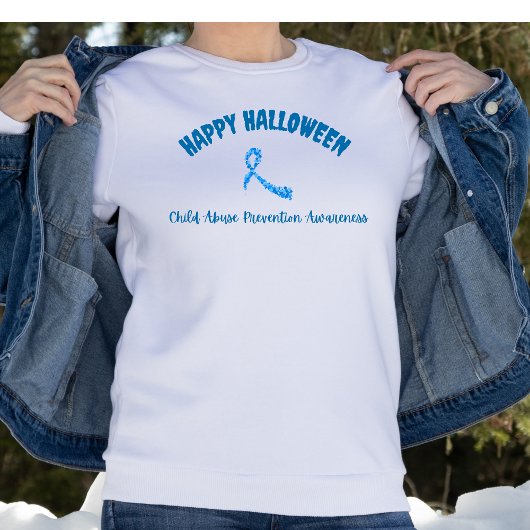 Glückliche Halloween-Prävention von Kindesmissbrau Sweatshirt