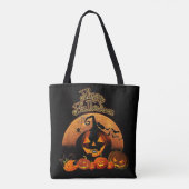 glückliche Halloween Pumpkins Tasche (Rückseite)
