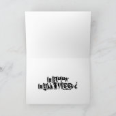 Glückliche Halloween-Schädel-Strudel-Karte Karte (Innenseite)