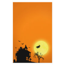 Glückliche Halloween-Silhouette-Landschaft