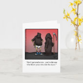 Glückliche Halloween-Spaß-Grußkarte Karte (Gelbe Blume)