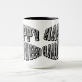 Glückliche Halloween Spiders & Spider Web-Tasse Tasse (Zentrum)