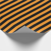 Glückliche Halloween-Streifen Geschenkpapier (Ecke)