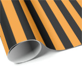 Glückliche Halloween-Streifen Geschenkpapier (Rolleneckpunkt)