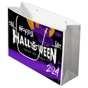 Glückliche Halloween-Taschen 2024 Große Geschenktüte