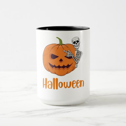 glückliche Halloween-Tasse Tasse (Zentrum)