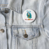 Glückliche Halloween-Taste Girl Spooky Meerjungfra Button (Beispiel)