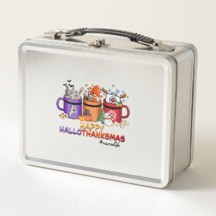 glückliche halloween Weihnachtsschwester lustige K Metall Brotdose