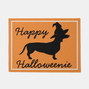 Glückliche Halloweenie Halloween Dackel Fußmatte