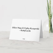 Glückliche Halloweiners Gruß-Karte Karte (Rückseite)