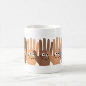 Glückliche Hände Kaffeetasse (Mittel)