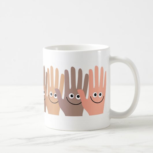 Glückliche Hände Kaffeetasse (Rechts)