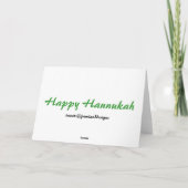 Glückliche Hannukah Karte (Rückseite)