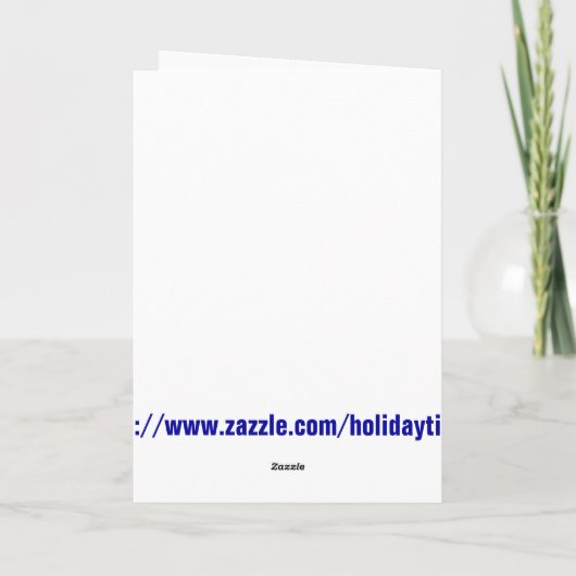 Glückliche Hannukah Menorah Karte (Rückseite)