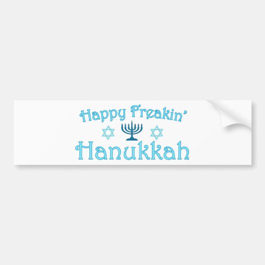 glückliche hanukkah autoaufkleber (Vorne)
