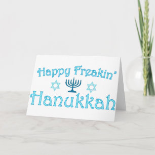 glückliche hanukkah feiertagskarte