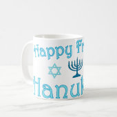 glückliche hanukkah kaffeetasse (Vorderseite Links)