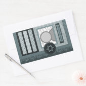 glückliche hanukkah (Scrapbook) Rechteckiger Aufkleber (Umschlag)