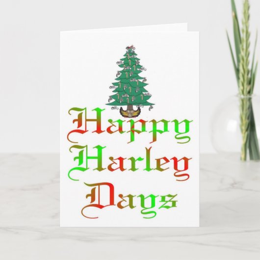 glückliche harte Tage Karte (Vorderseite)