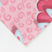 glückliche Häschen Fleecedecke (Ecke)