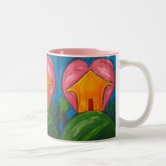 Glückliche Heimat Tasse (Rechts)