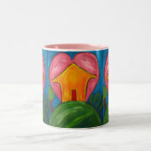 Glückliche Heimat Tasse (Mittel)