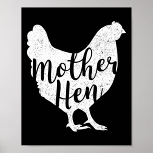 Glückliche Henne Frohen Muttertag Süße Hühner Gesc Poster