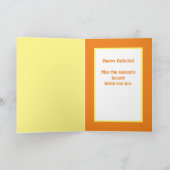 Glückliche Herbstgrußkarte, Hübsche Herbstgebirge Karte (Innenseite)