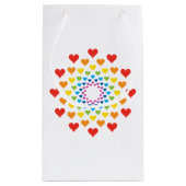 Glückliche Herzen Kleine Geschenktüte (Rückseite)