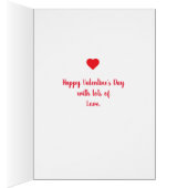 Glückliche Herzen LIEBE Feiertag des Valentines (Innen (Rechts))