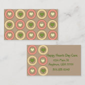 Glückliche Herzen Visitenkarte (Vorne/Hinten)
