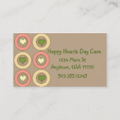 Glückliche Herzen Visitenkarte (Rückseite)