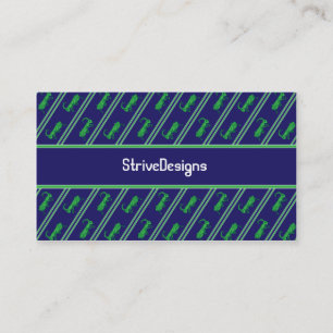 Glückliche Heuschrecken-gestreifte Visitenkarten Visitenkarte