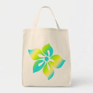 Glückliche Hibiskus-Lebensmittelgeschäft-Tasche Tragetasche