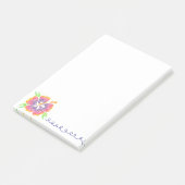 Glückliche Hibiskus-Post-it-Notizen Post-it Klebezettel (angewinkelt)