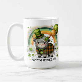 Glückliche Highland-Kuh - St. Patrick's Day Kaffeetasse
