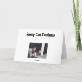 Glückliche Hintergruß-Karte Karte (Rückseite)