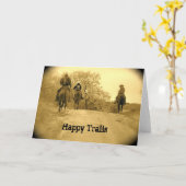 Glückliche Hintergruß-Karte Karte (Gelbe Blume)