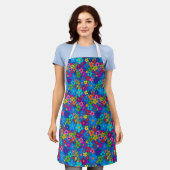 Glückliche Hippie-Gänseblümchen-Schürze Schürze (Getragen)