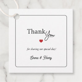 Glückliche Hochzeit Geschenkanhänger